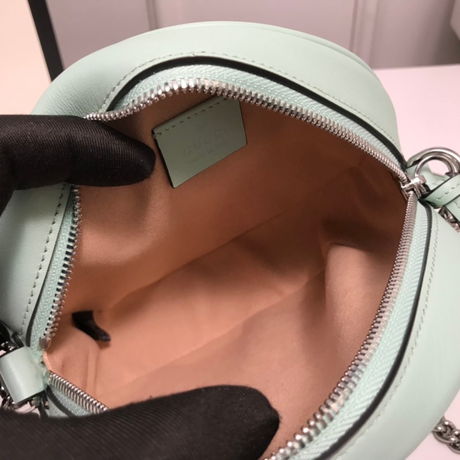 550154 GG Marmont mini round shoulder bag
