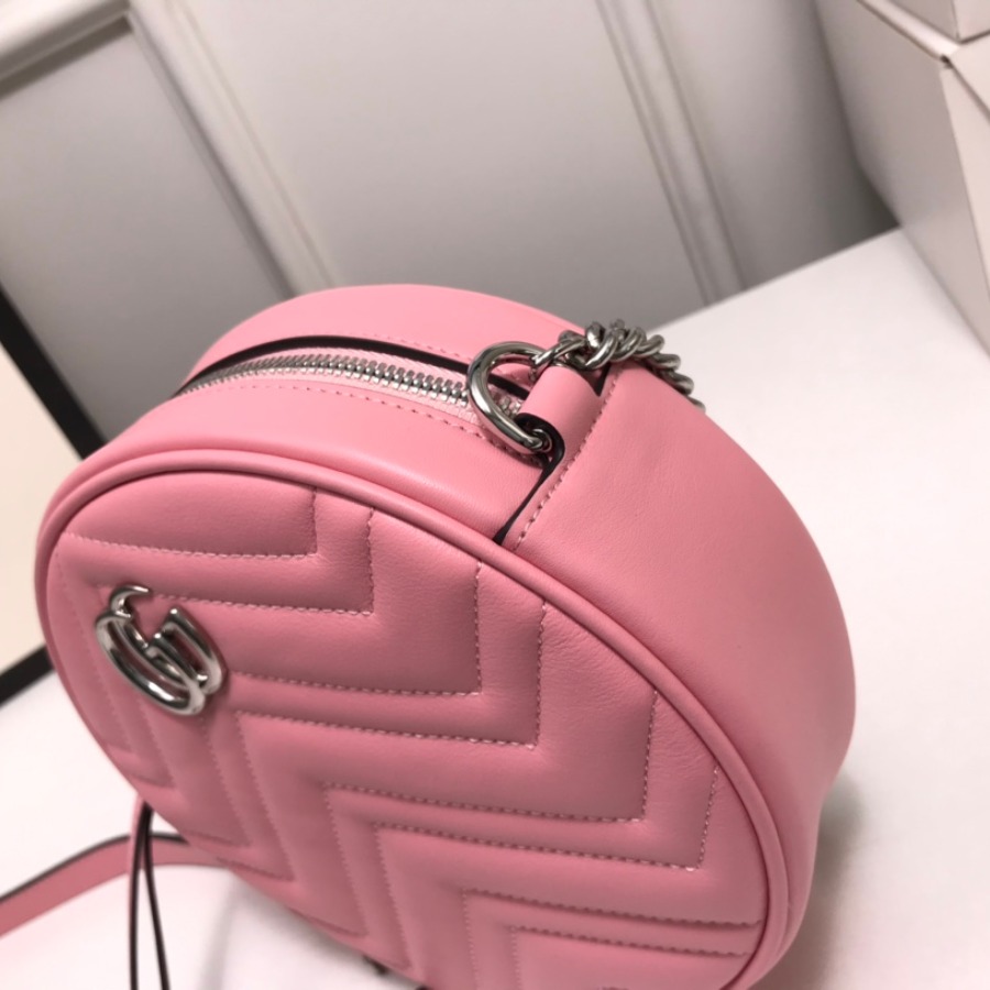 550154 GG Marmont mini round shoulder bag