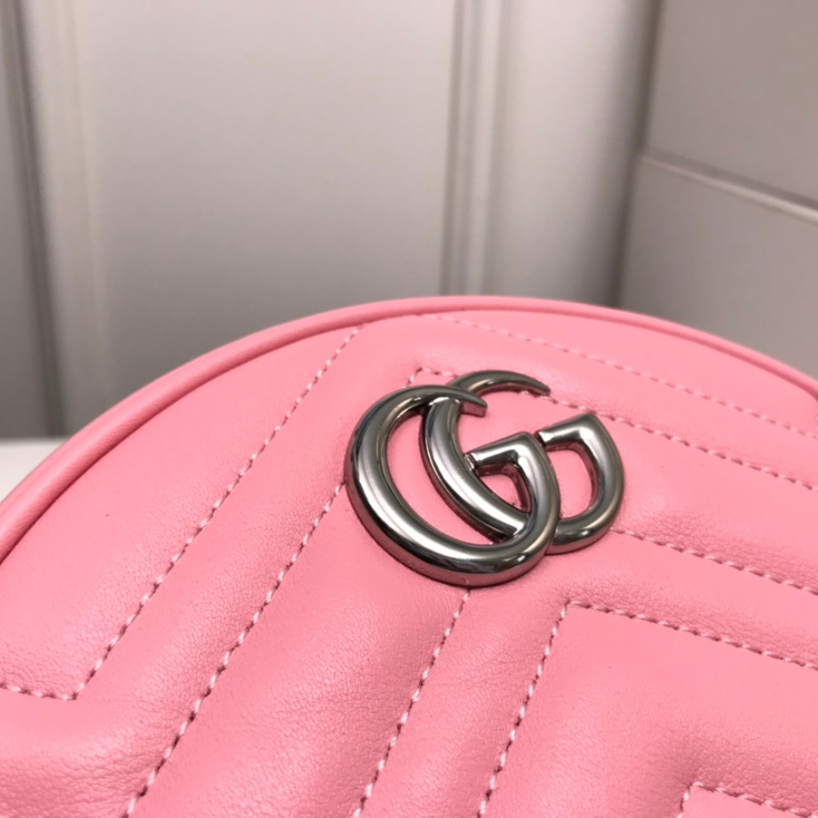 550154 GG Marmont mini round shoulder bag