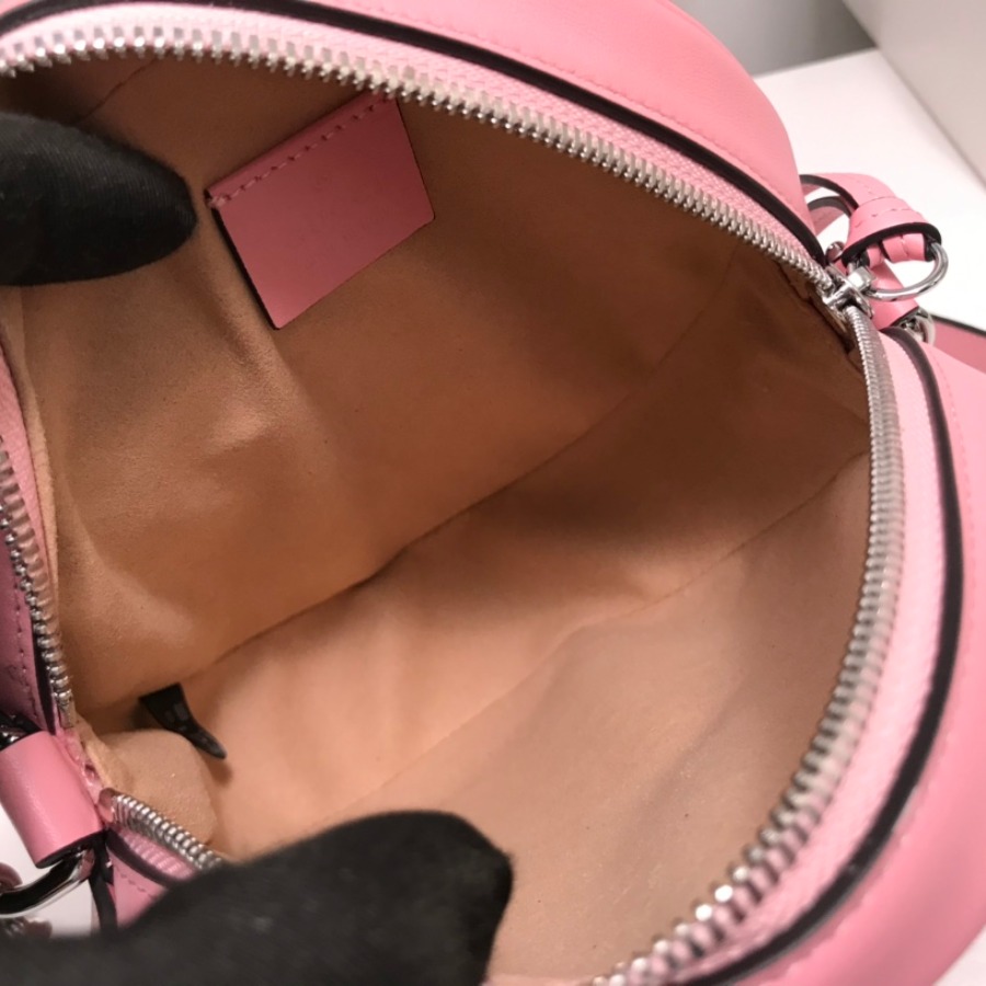 550154 GG Marmont mini round shoulder bag