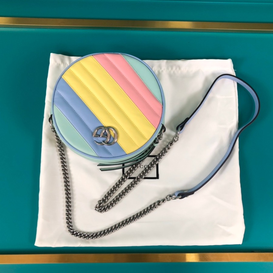 550154 GG Marmont mini round shoulder bag