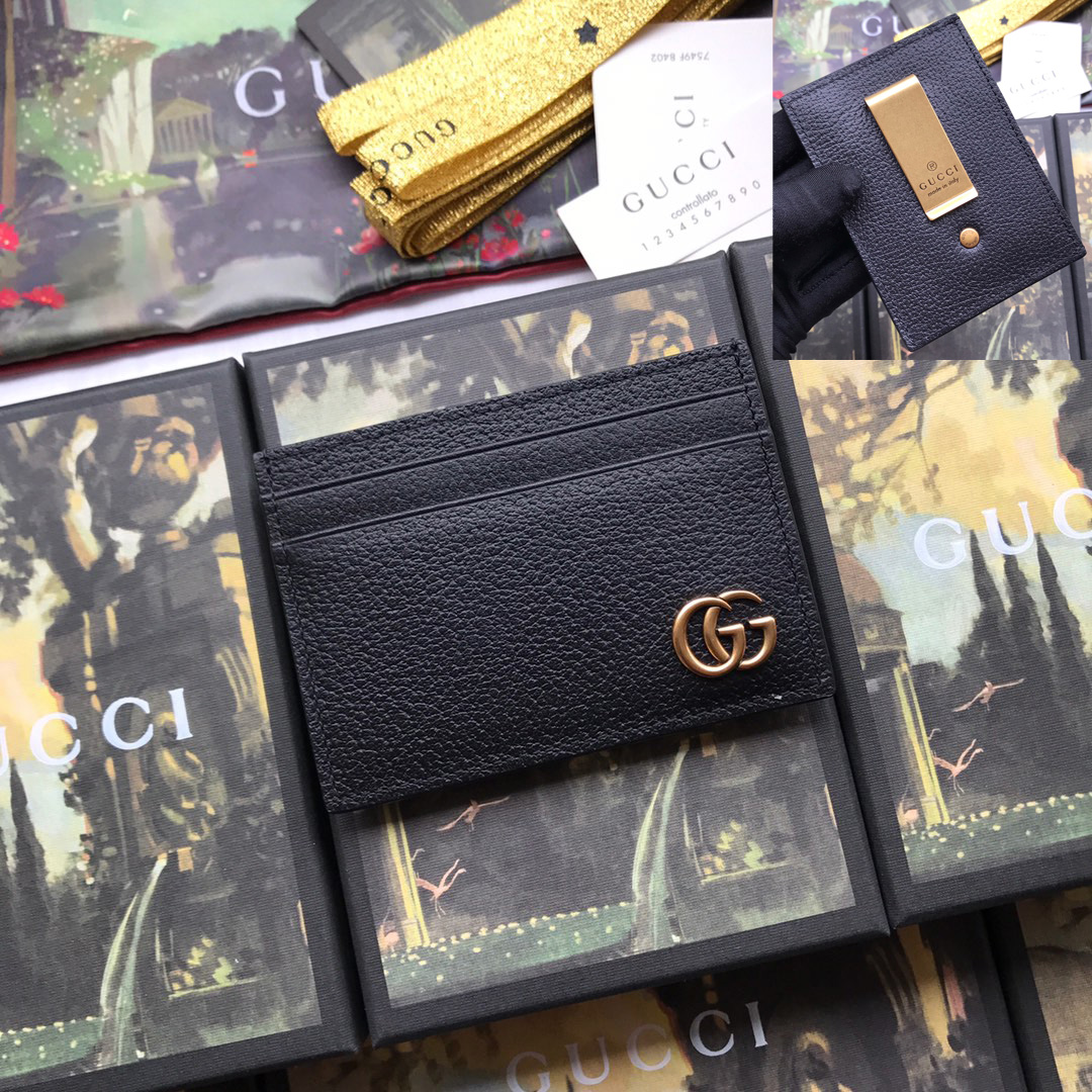436022  GG Marmont leather money clip, GUCCI Money Clips for Men