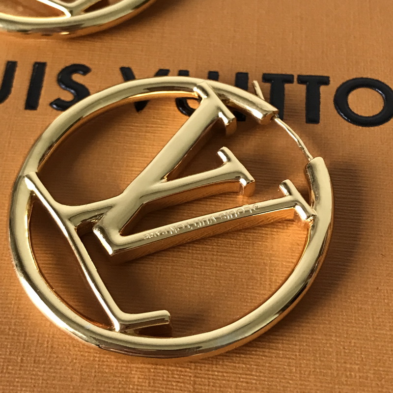 Louis Vuitton LV Earrings, diameter 3.6cm