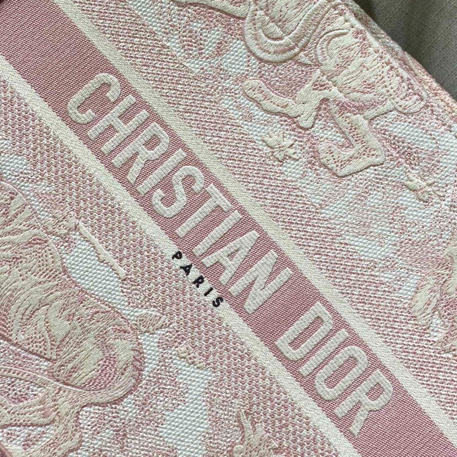SMALL DIOR BOOK TOTE WITH DIOR OBLIQUE EMBROIDERY