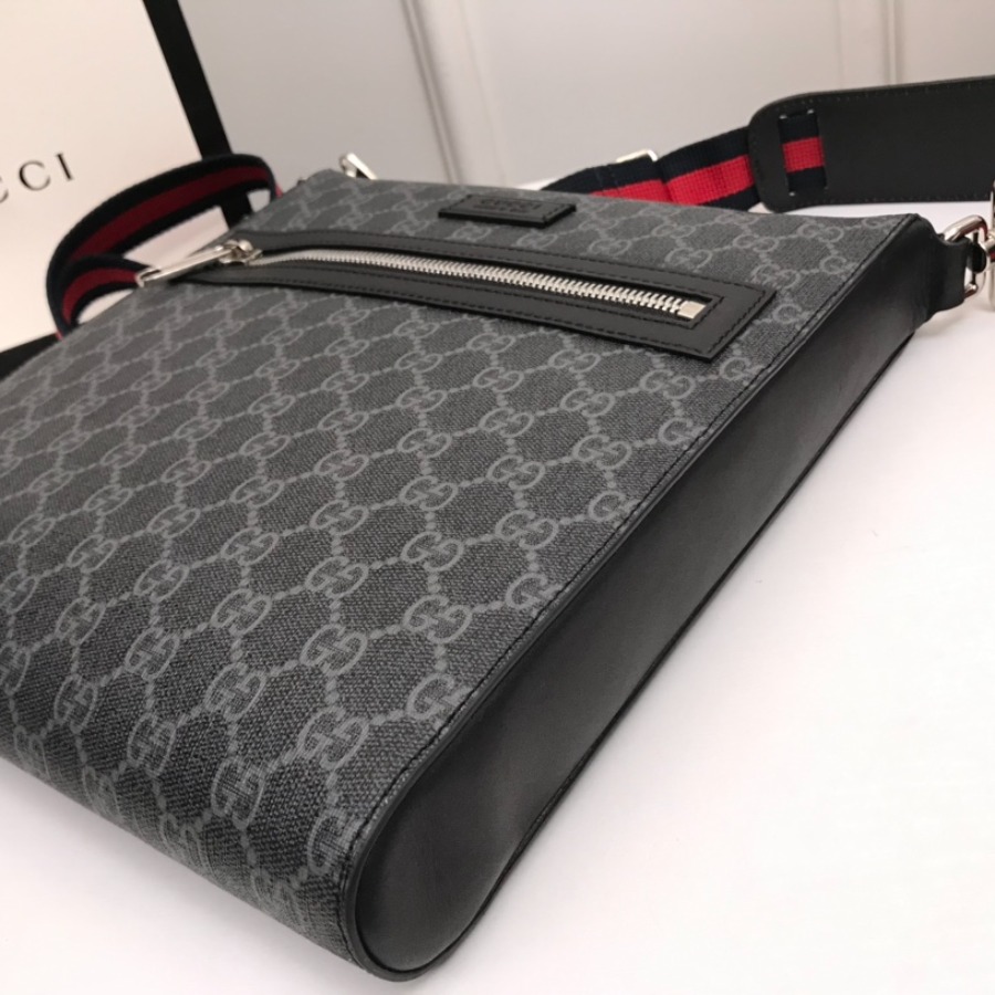 474137 GG Black messenger, GUCCI Messengers Bags for Men
