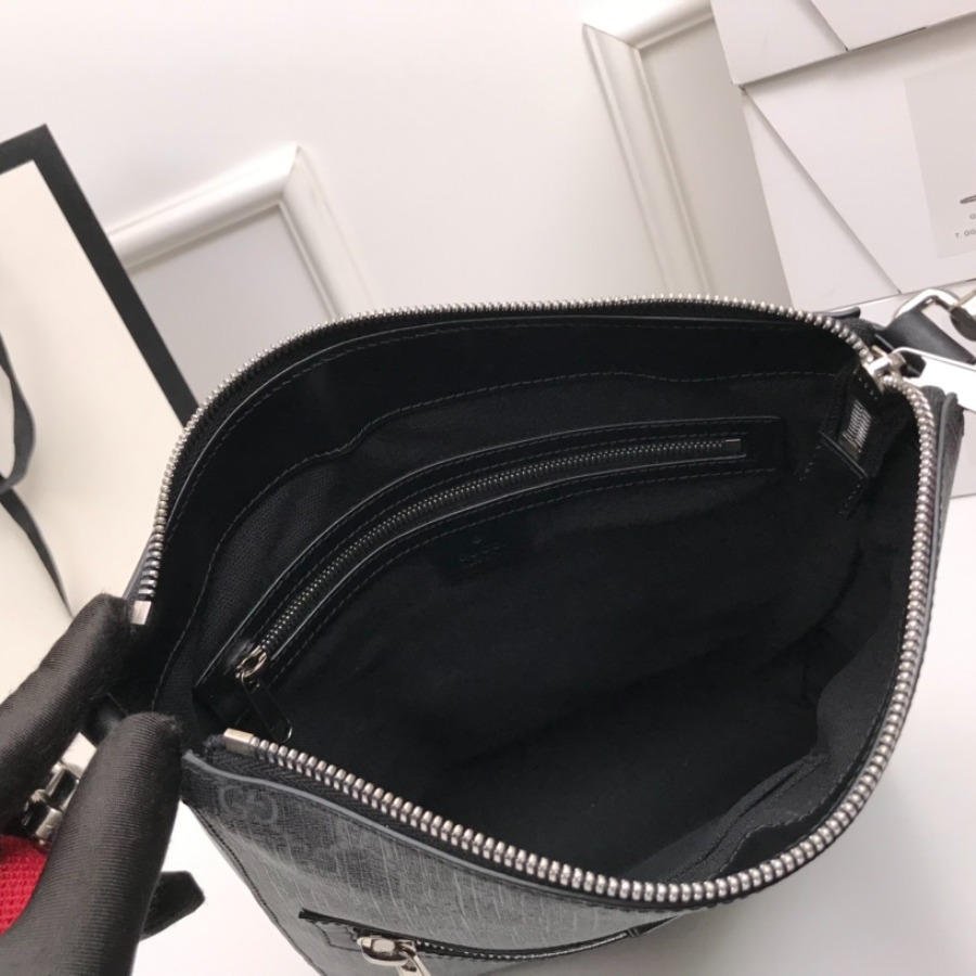 474137 GG Black messenger, GUCCI Messengers Bags for Men