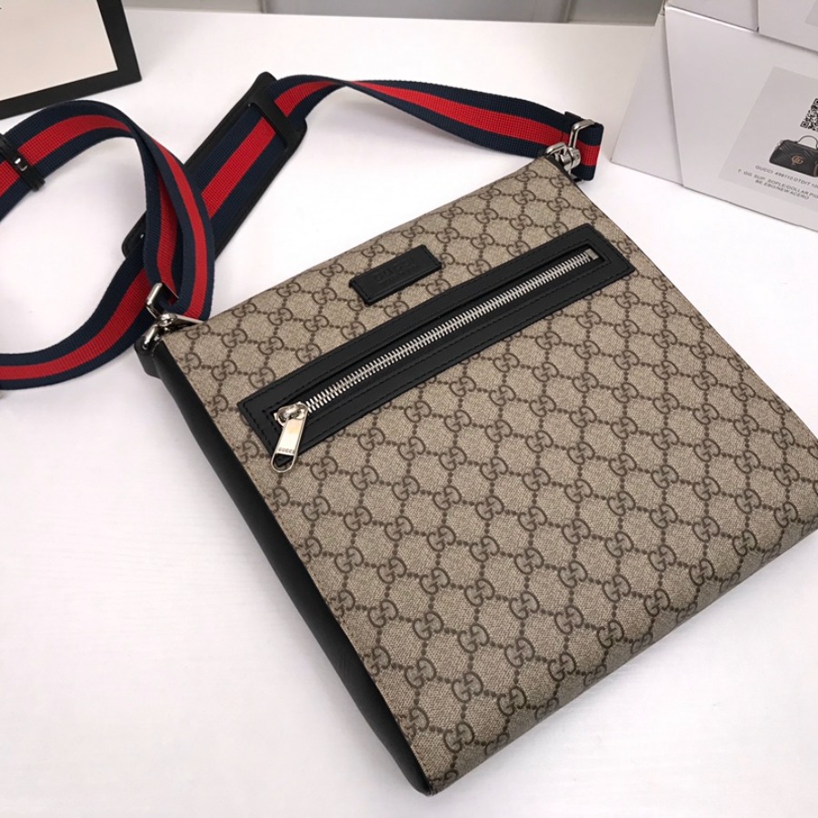 474137 GG Black messenger, GUCCI Messengers Bags for Men