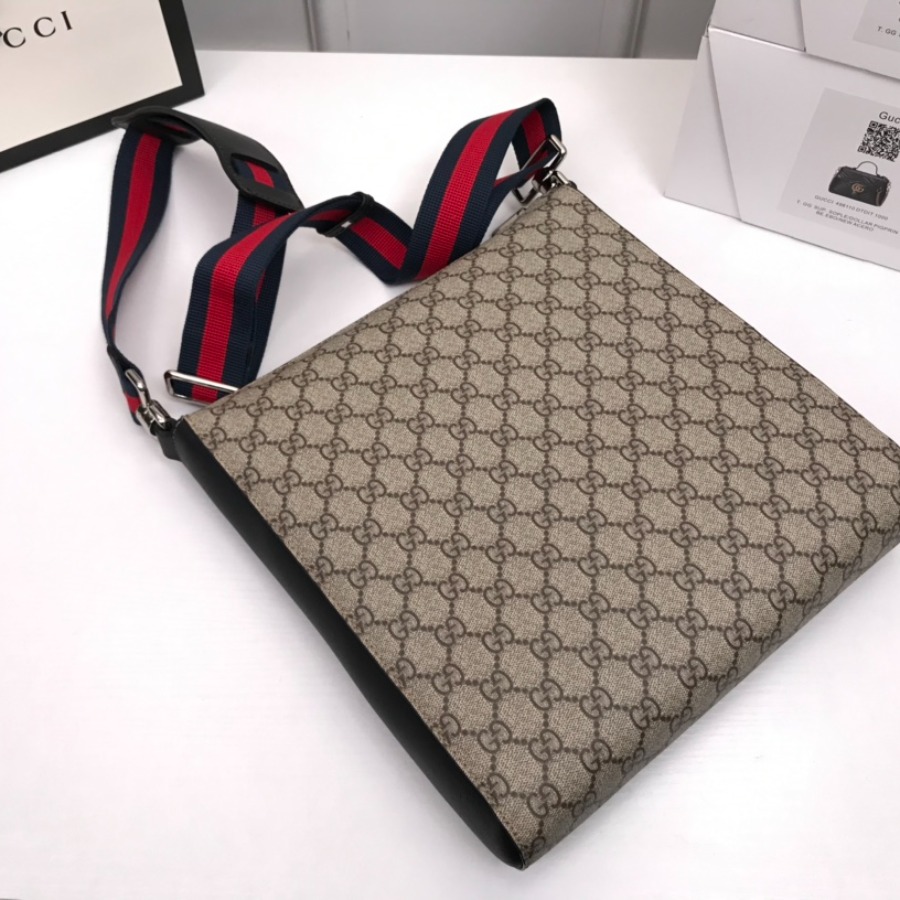 474137 GG Black messenger, GUCCI Messengers Bags for Men