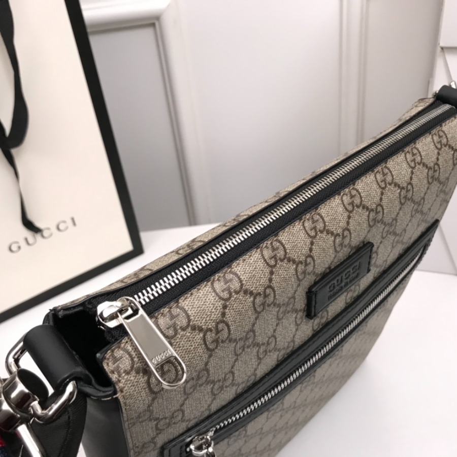 474137 GG Black messenger, GUCCI Messengers Bags for Men