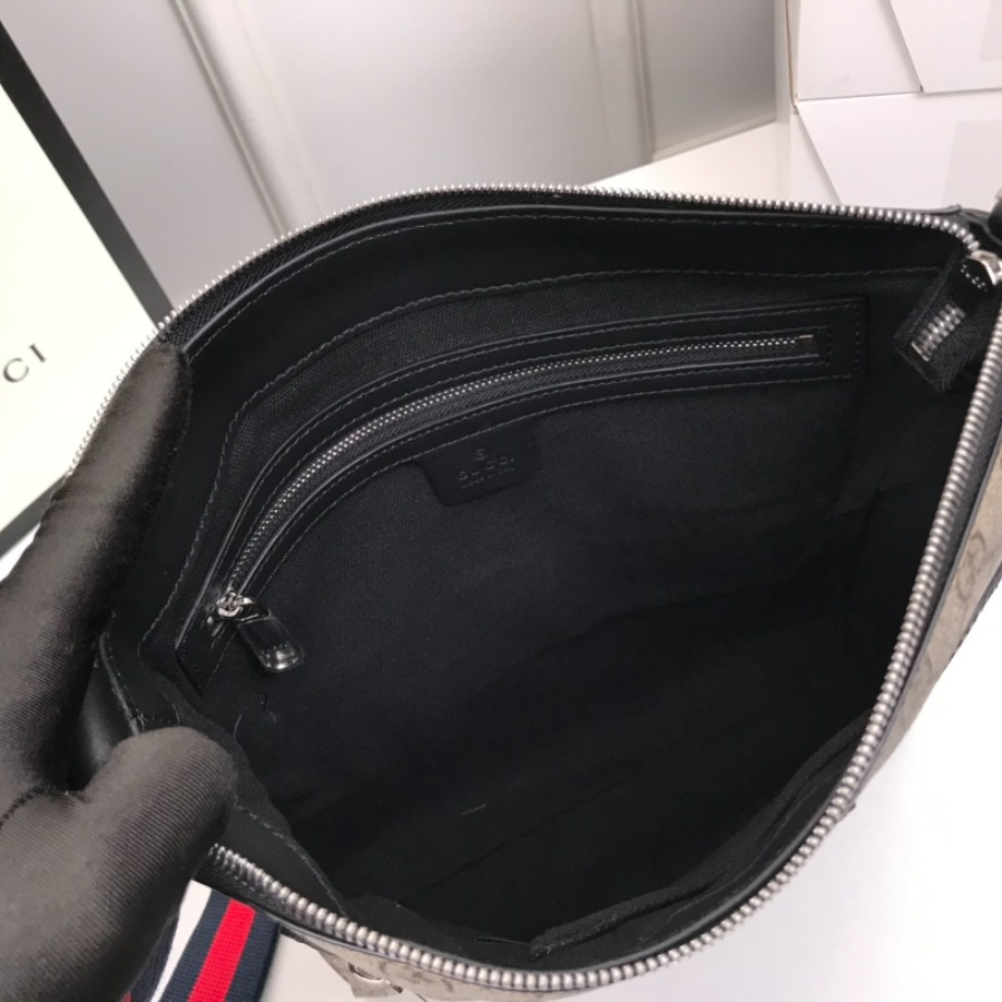 474137 GG Black messenger, GUCCI Messengers Bags for Men