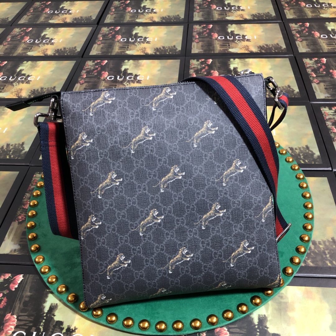 474137 Gucci Bestiary messenger with tigers, GUCCI Messengers Bags for Men