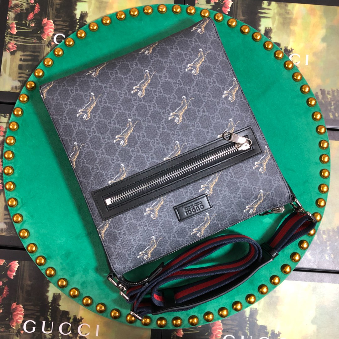 474137 Gucci Bestiary messenger with tigers, GUCCI Messengers Bags for Men