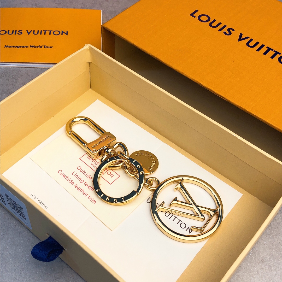 M68000 LV CIRCLE BAG CHARM & KEY HOLDER, Louis Vuitton LV, key chain