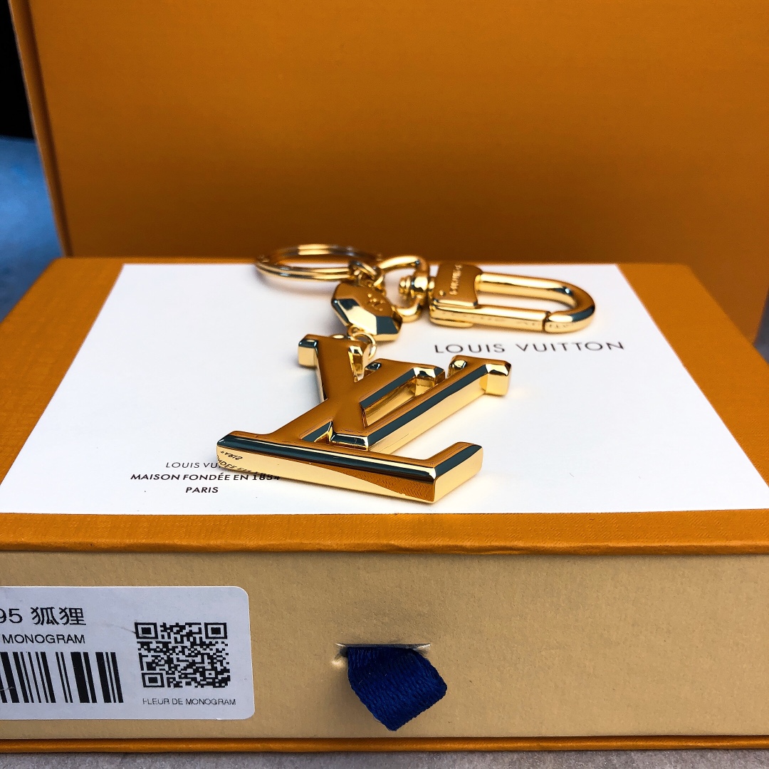 M65216 LV FACETTES BAG CHARM & KEY HOLDER, Louis Vuitton LV, key chain