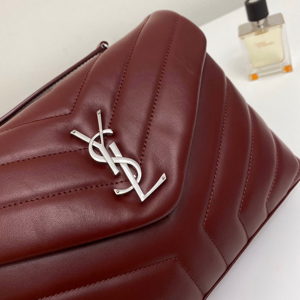 494699 LOULOU SMALL IN MATELASSÉ “Y” LEATHER, YSL SAINT LAURENT