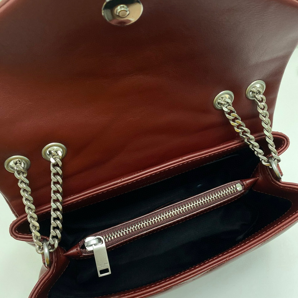 494699 LOULOU SMALL IN MATELASSÉ “Y” LEATHER, YSL SAINT LAURENT