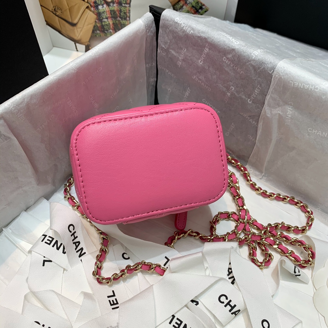 AP1473 mini vanity with chain, Lambskin & Gold-Tone Metal, CHANEL BAGS