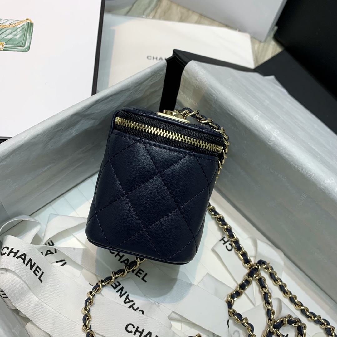 AP1473 mini vanity with chain, Lambskin & Gold-Tone Metal, CHANEL BAGS