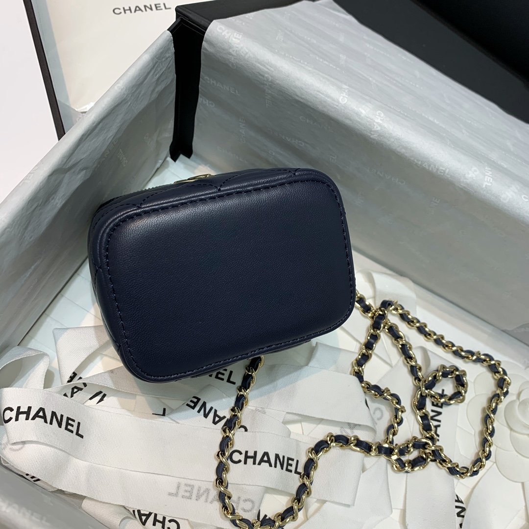 AP1473 mini vanity with chain, Lambskin & Gold-Tone Metal, CHANEL BAGS