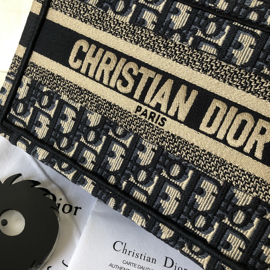 DIOR OBLIQUE EMBROIDERED MINI DIOR BOOK TOTE