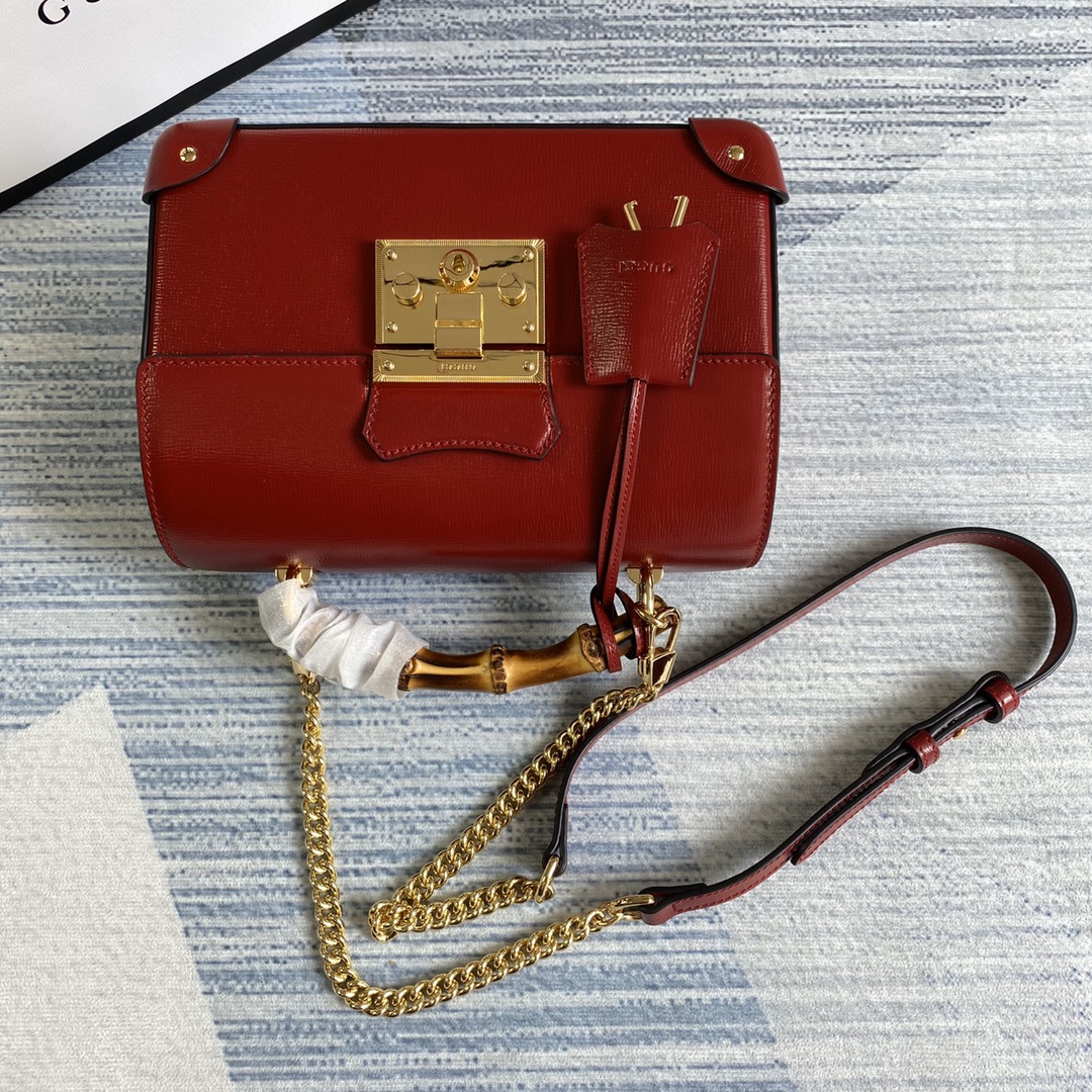 603221 Padlock GG small bamboo shoulder bag, GUCCI Top Handle Bags for Women