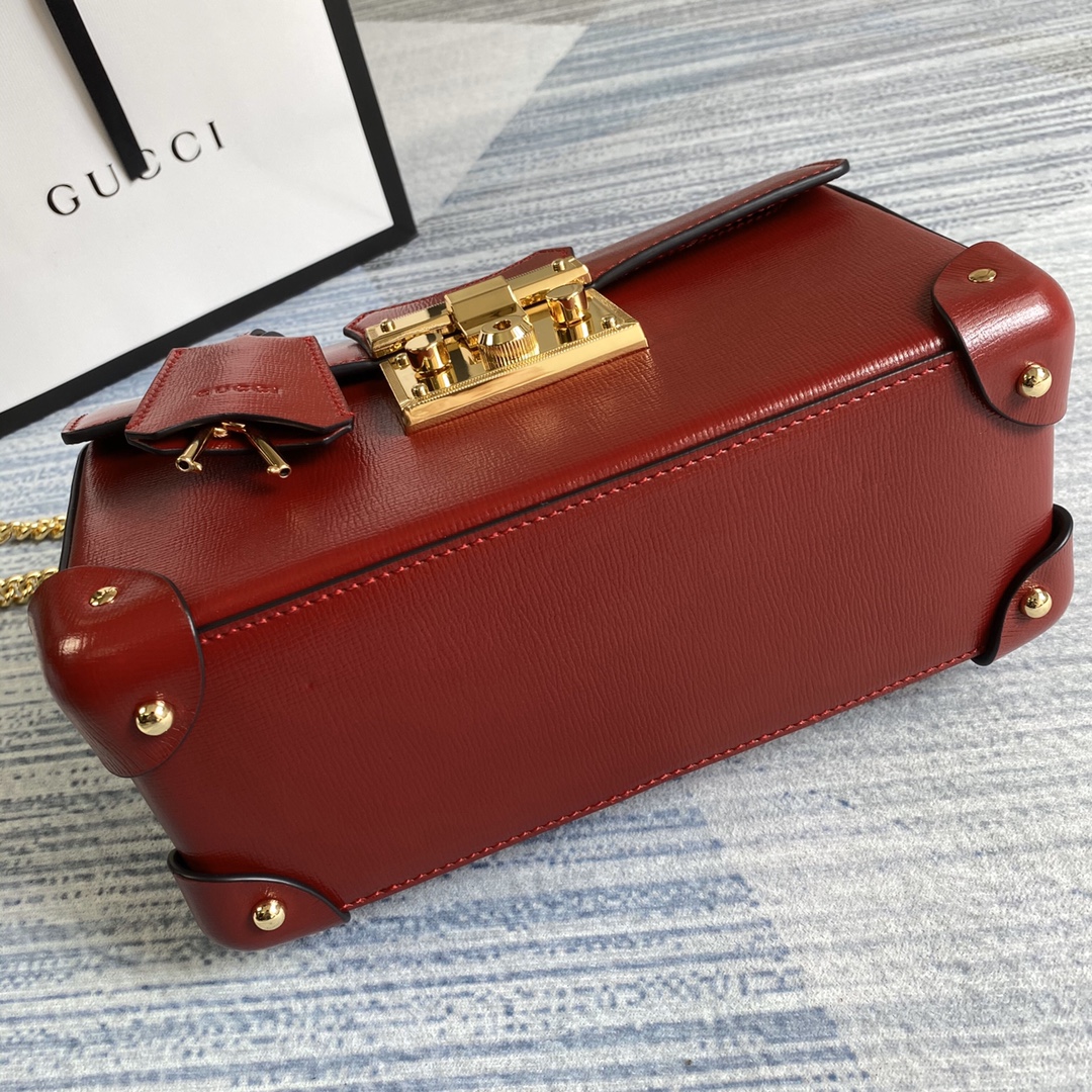 603221 Padlock GG small bamboo shoulder bag, GUCCI Top Handle Bags for Women
