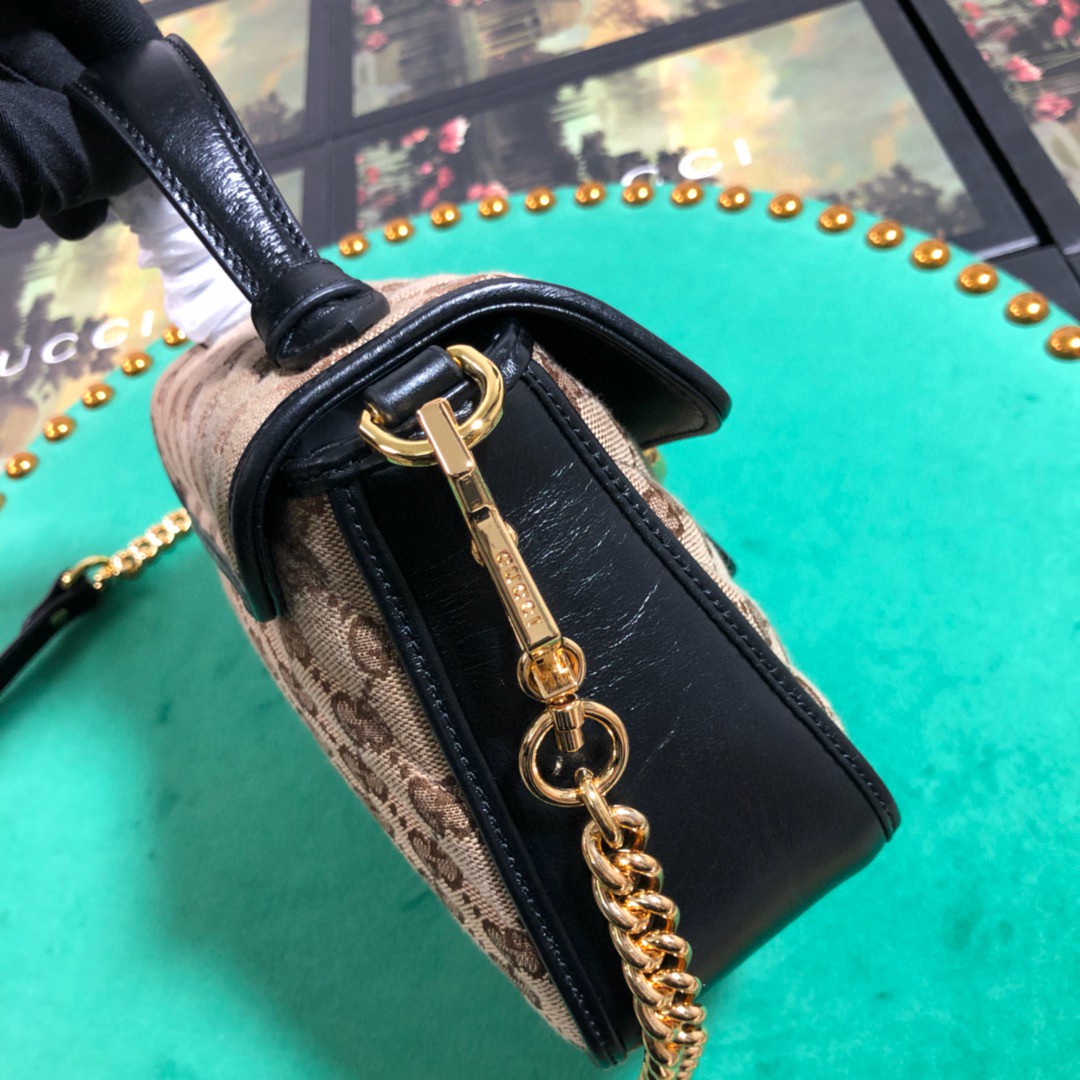 583571 GG Marmont mini top handle bag, GUCCI Women's Top Handles & Boston Bags
