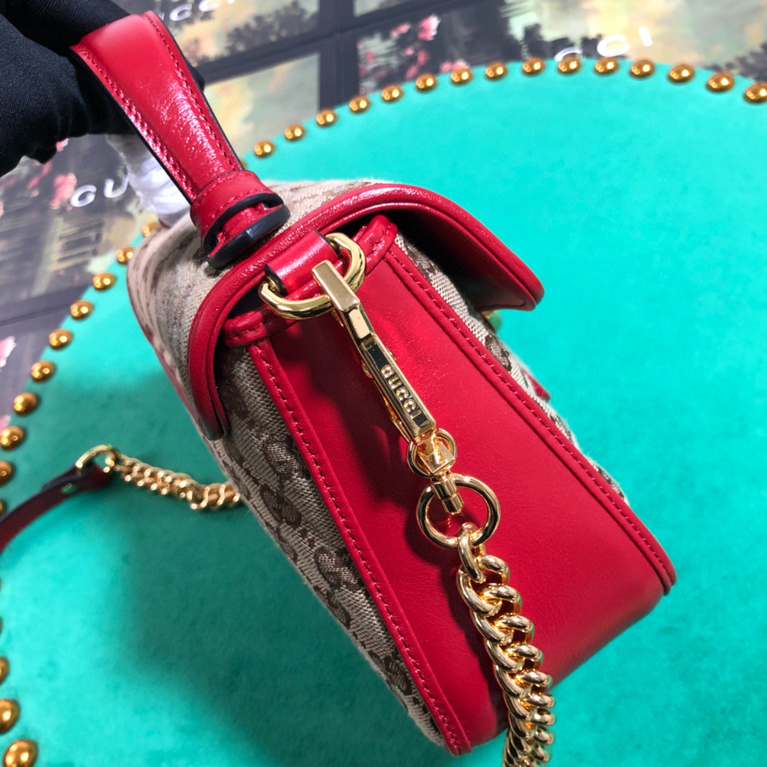 583571 GG Marmont mini top handle bag, GUCCI Women's Top Handles & Boston Bags
