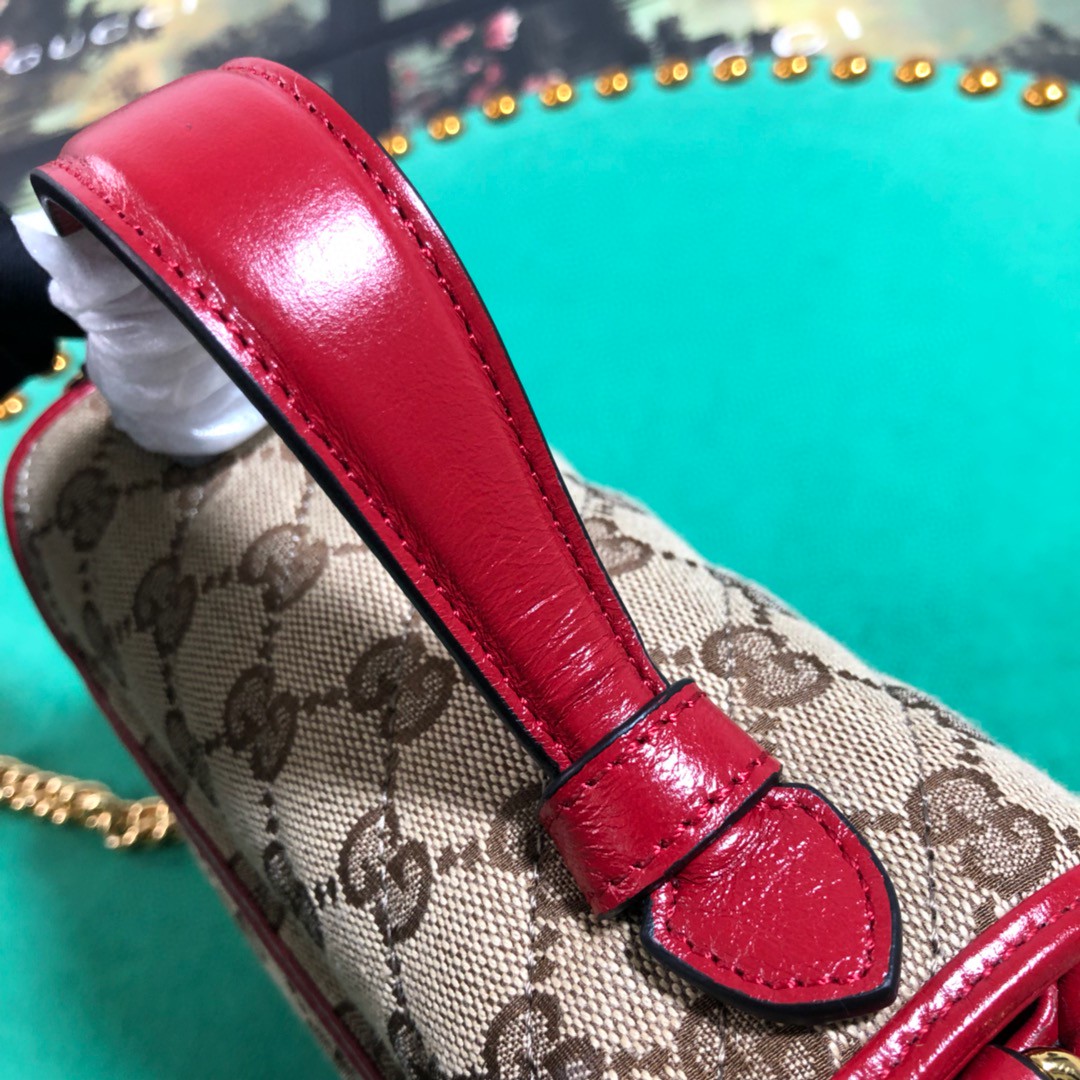 583571 GG Marmont mini top handle bag, GUCCI Women's Top Handles & Boston Bags