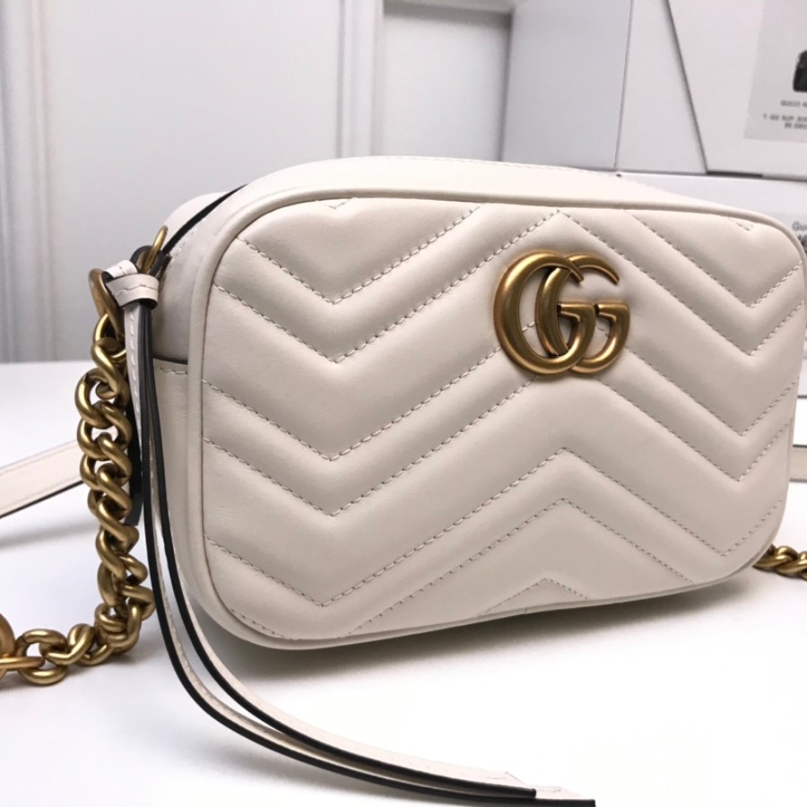 448065 GG Marmont matelassé mini bag
