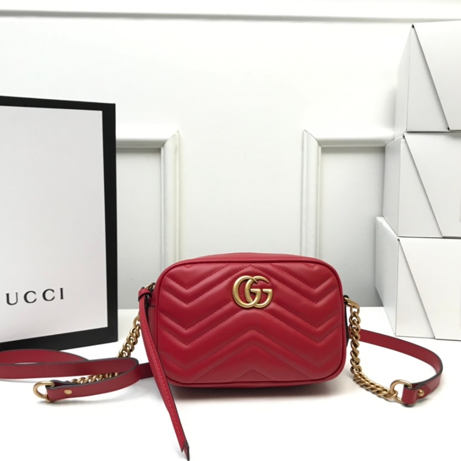 448065 GG Marmont matelassé mini bag