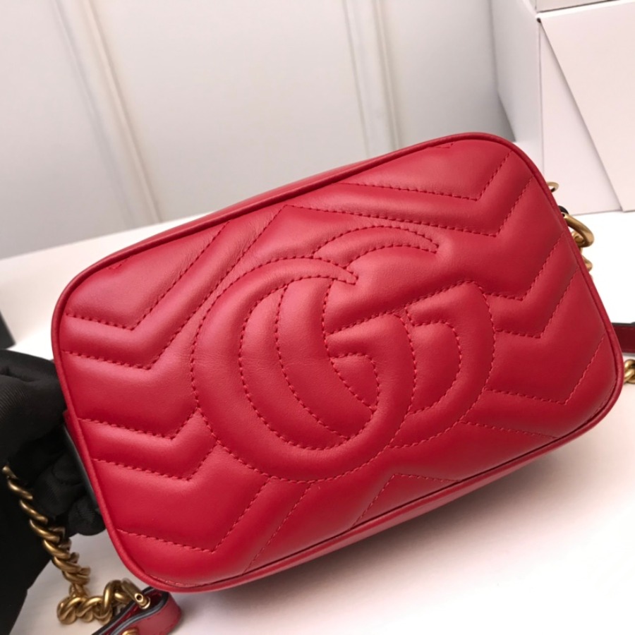 448065 GG Marmont matelassé mini bag