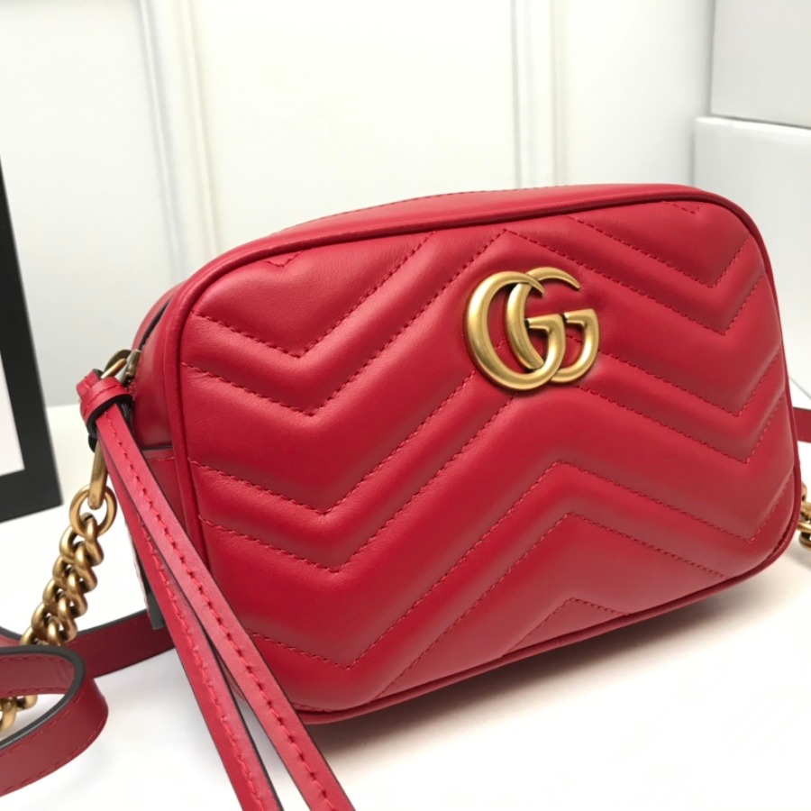 448065 GG Marmont matelassé mini bag