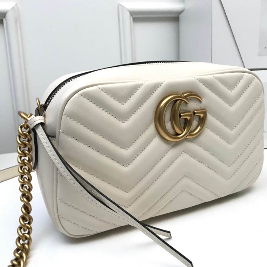 447632 GG Marmont matelassé shoulder bag, Gucci Handbag