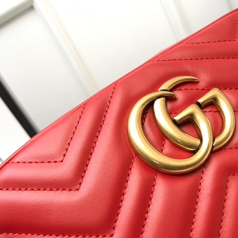 447632 GG Marmont matelassé shoulder bag, Gucci Handbag