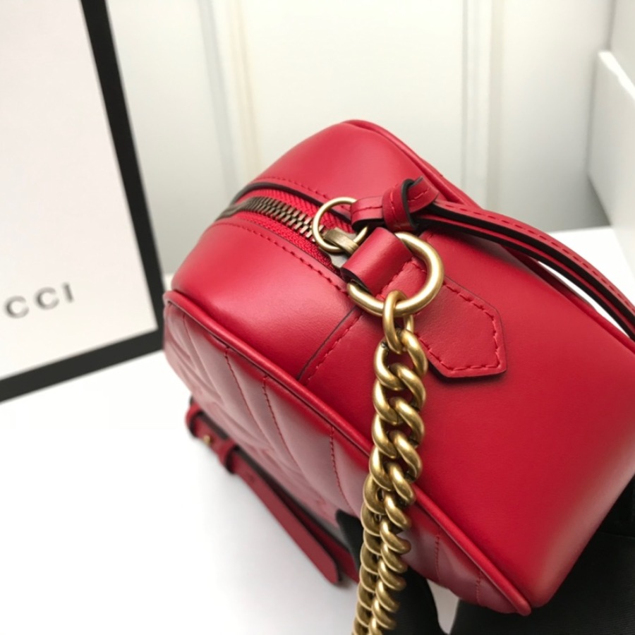 447632 GG Marmont matelassé shoulder bag, Gucci Handbag