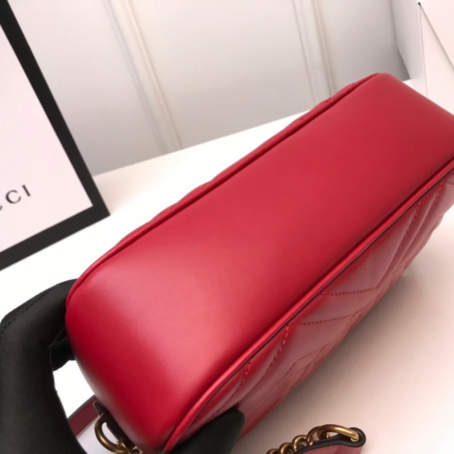 447632 GG Marmont matelassé shoulder bag, Gucci Handbag