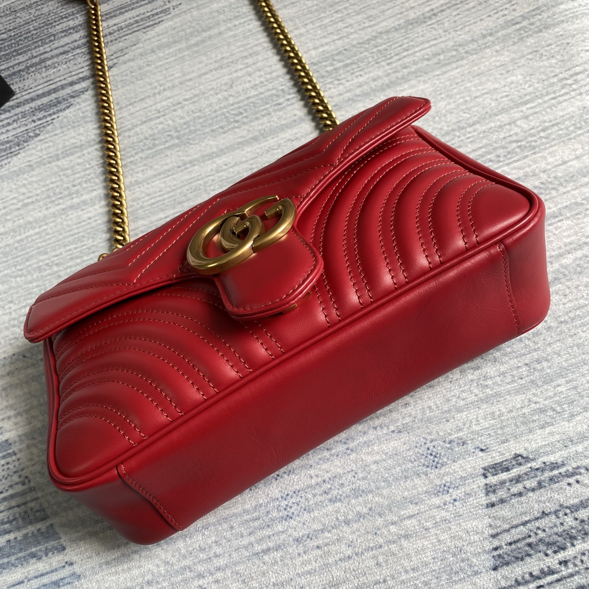443497 GG Marmont small matelassé shoulder bag, GUCCI SHOULDER BAGS FOR WOMEN