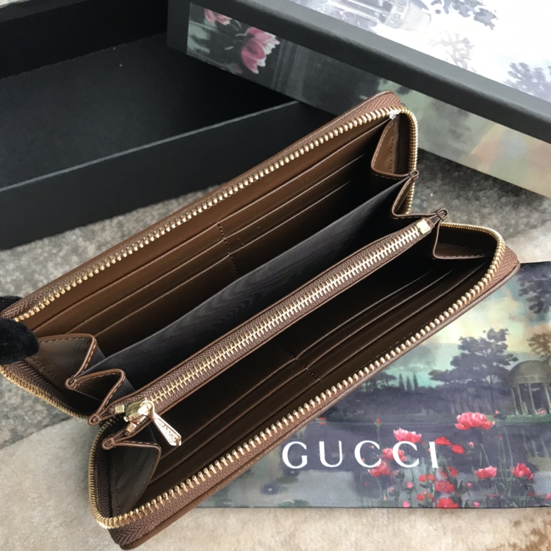 621889 Gucci Horsebit 1955 zip around wallet