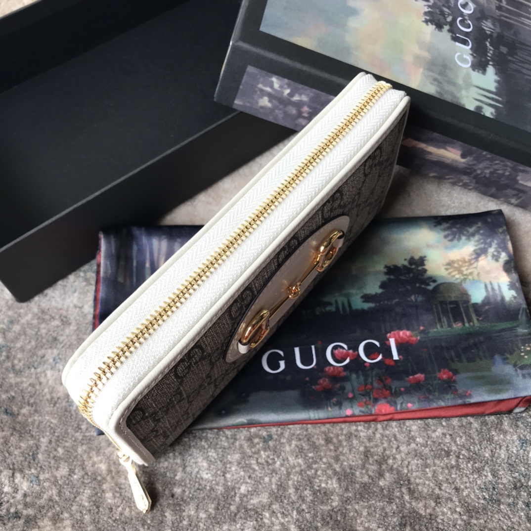 621889 Gucci Horsebit 1955 zip around wallet