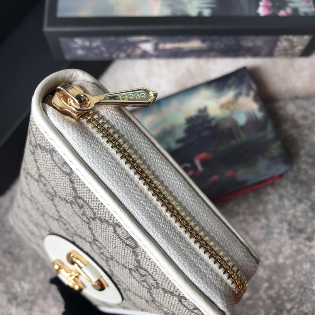 621889 Gucci Horsebit 1955 zip around wallet