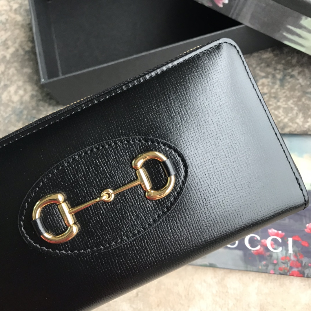 621889 Gucci Horsebit 1955 zip around wallet