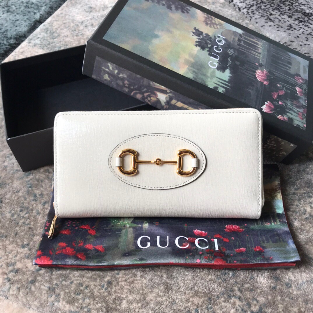 621889 Gucci Horsebit 1955 zip around wallet
