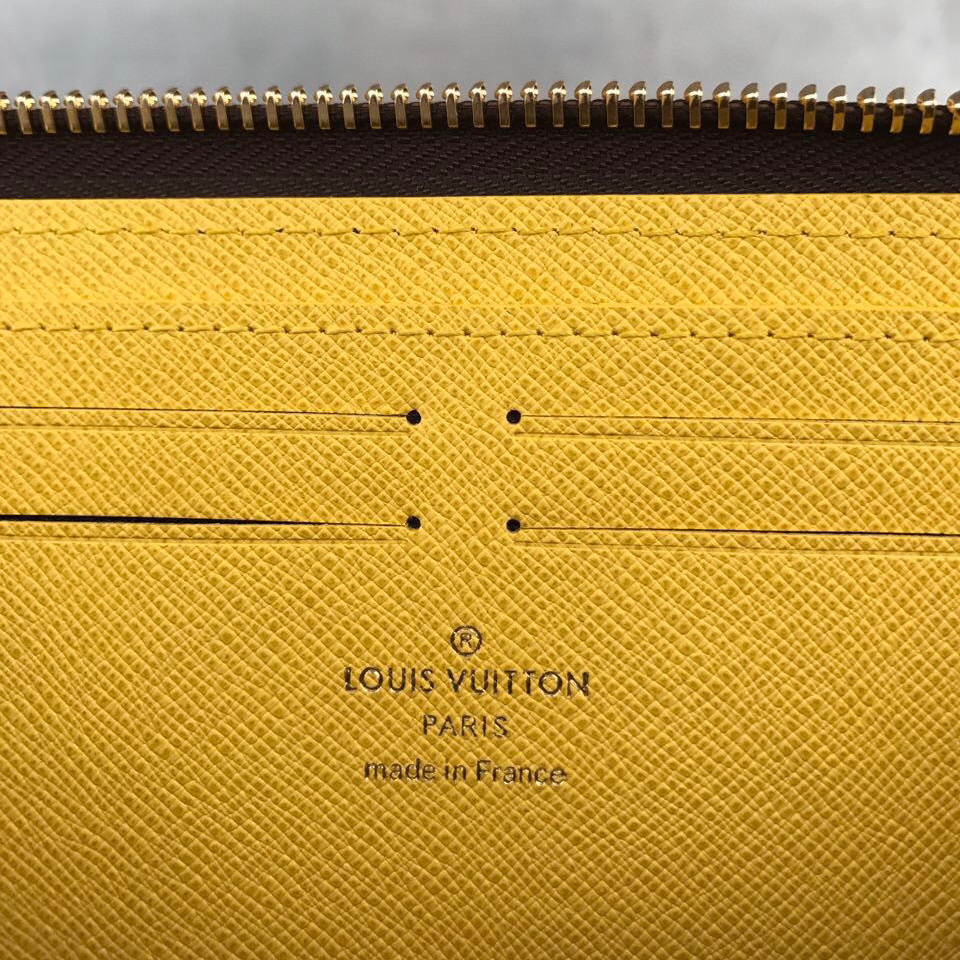 Louis Vuitton LV, M61796, CLEMENCE WALLET, Acid Yellow