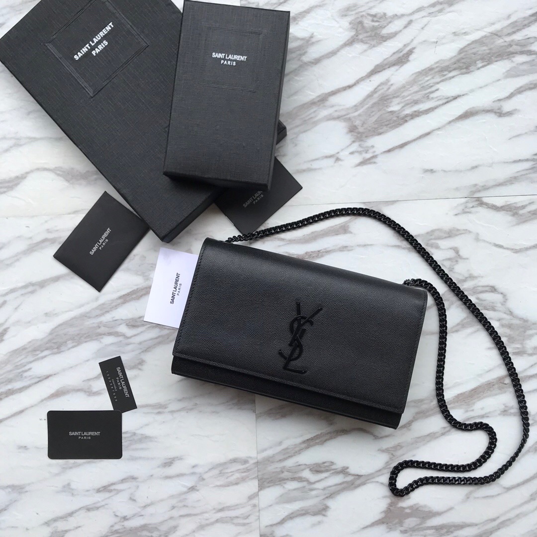 364021 KATE MEDIUM IN GRAIN DE POUDRE EMBOSSED LEATHER YSL Saint Laurent