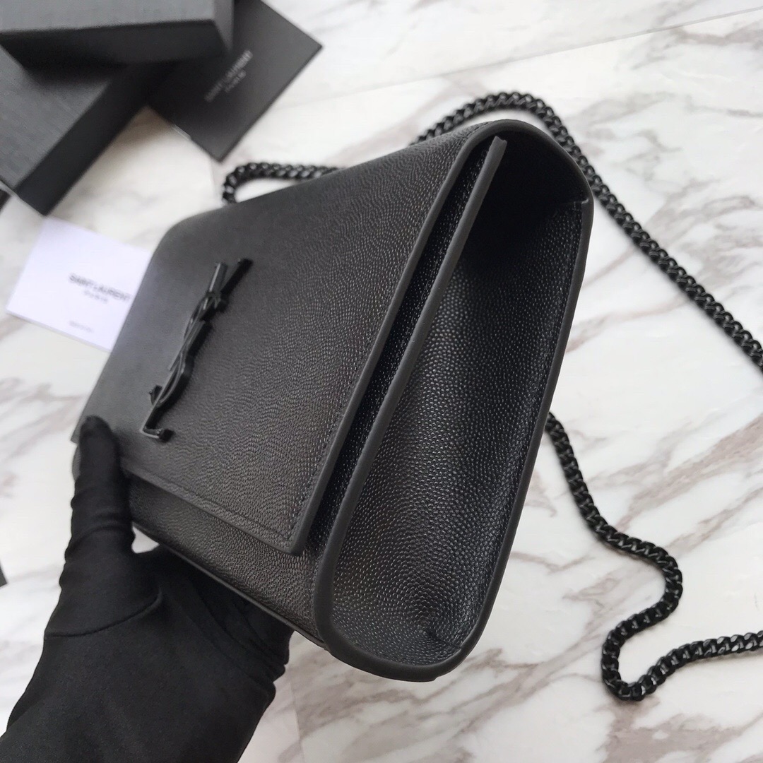 364021 KATE MEDIUM IN GRAIN DE POUDRE EMBOSSED LEATHER YSL Saint Laurent