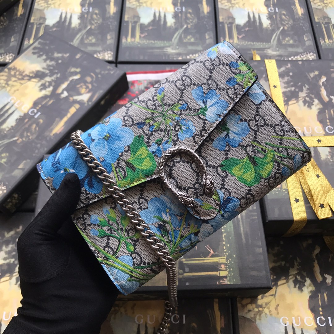 401231 Dionysus GG Supreme chain wallet, GUCCI Chain Wallets for Women