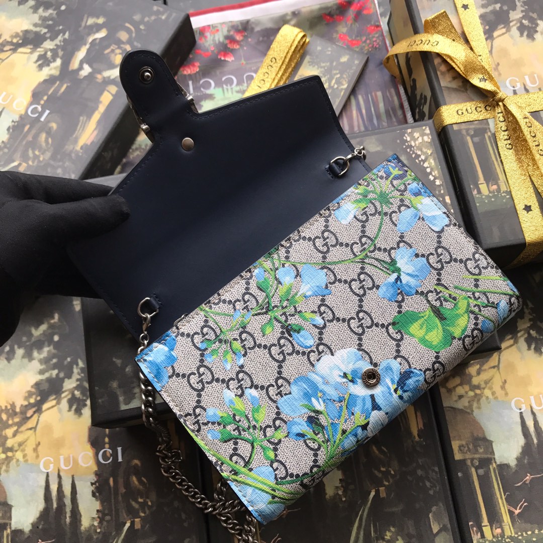 401231 Dionysus GG Supreme chain wallet, GUCCI Chain Wallets for Women