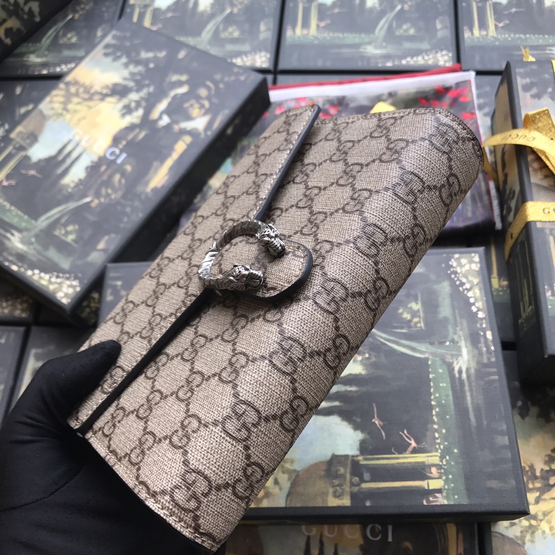 401231 Dionysus GG Supreme chain wallet, GUCCI Chain Wallets for Women