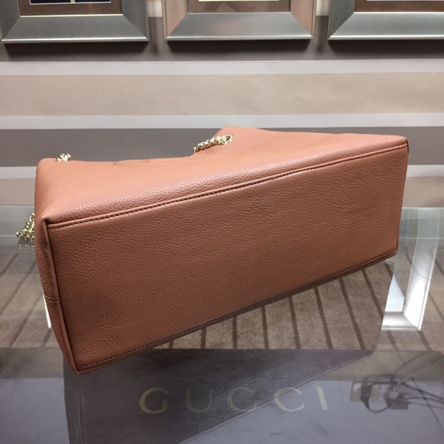 Gucci Soho leather shoulder bag, 308982 , 15W x 10.6H x 5.5D inches